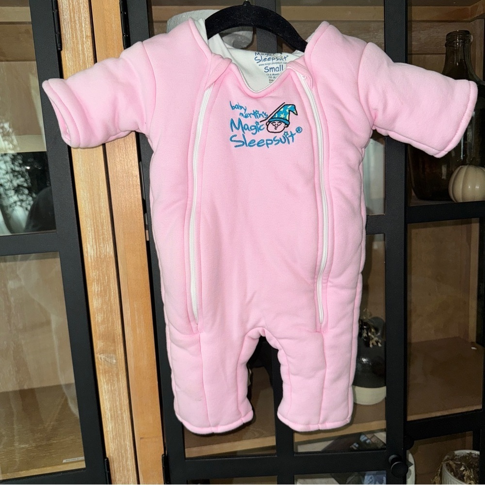 Magic Merlin Sleepsuit baby cotton small sleep sack transition swaddle Girl pink